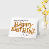 素晴らしCookie愛好家のための誕生日カード、おじいちゃん カード (黄色い花)