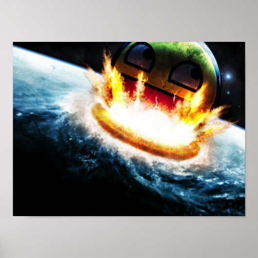 素晴らしCrashing into Earth poster ポスター (正面)