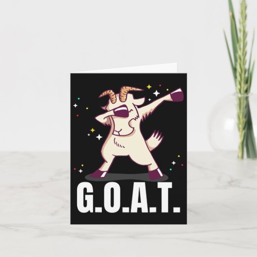 素晴らしG.o.a.t.ヤギのダブおもしろいダンシ カード (正面)