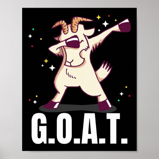 素晴らしG.o.a.t.ヤギのダブおもしろいダンシ ポスター (正面)