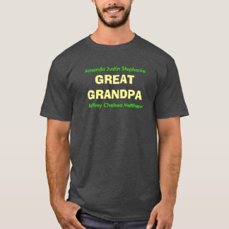 素晴らしGRANDPAカスタマイズ可能Tシャツ Tシャツ