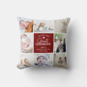 素晴らしGRANDPA '最も愛された'写真コラージュ クッション (正面)