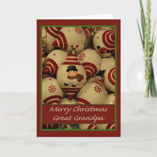 素晴らしGrandpa Merry Christmasカード シーズンカード (正面)