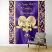 素晴らしHappy Anniversary Backdrop、任意の年 タペストリー (インサイチュ)