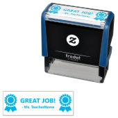 "素晴らしJOB!" +カスタムチューター名ラバースタンプ セルフインキングスタンプ (インサイチュ)