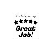 素晴らしJob Stars先生パーソナライズされた ラバースタンプ (インプリント)