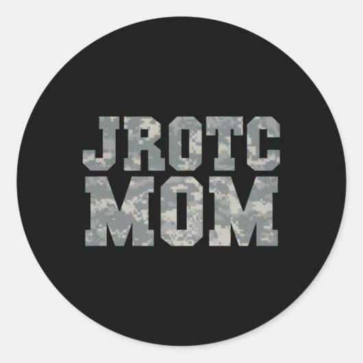 素晴らしJrotc Mom For Junior Rotc誇りを持った Mothers ラウンドシール (正面)