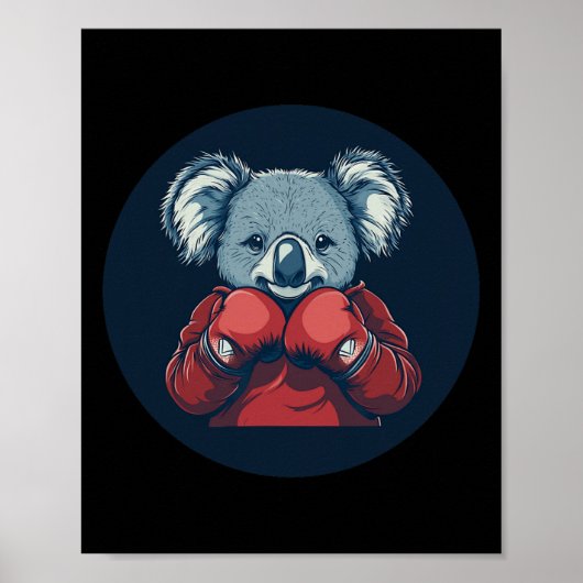 素晴らしKoala Bear Boxer For A Nockout Vibe ポスター (正面)