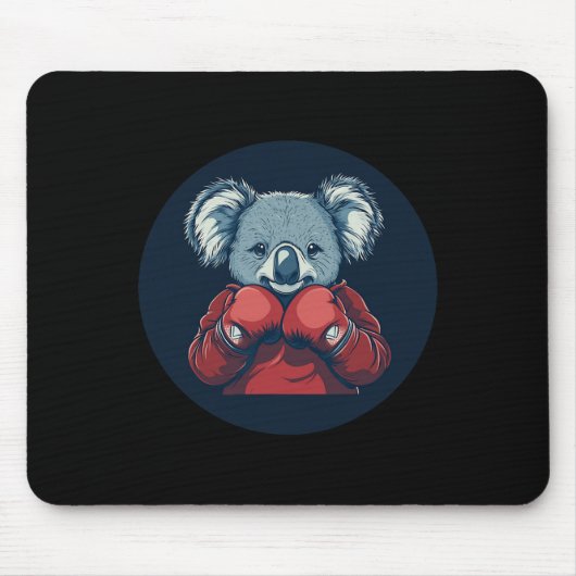 素晴らしKoala Bear Boxer For A Nockout Vibe マウスパッド (正面)