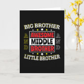 素晴らしMiddle Brother – 大きいものと小さいもの カード (黄色い花)