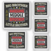素晴らしMiddle Brother – 大きいものと小さいもの シール (正面)