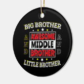 素晴らしMiddle Brother – 大きいものと小さいもの セラミックオーナメント (左)