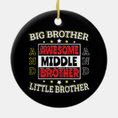 素晴らしMiddle Brother – 大きいものと小さいもの セラミックオーナメント (裏面)