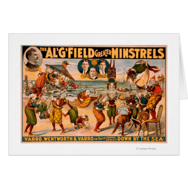 素晴らしMinstrels -ビーチのピエロの束 (正面横)