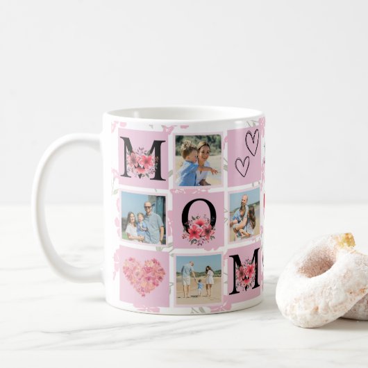 素晴らしMom Photo Mug I Love you コーヒーマグカップ (ドーナツ)