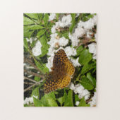 素晴らしMountain LaurelのSpangled Fritillery ジグソーパズル (縦)