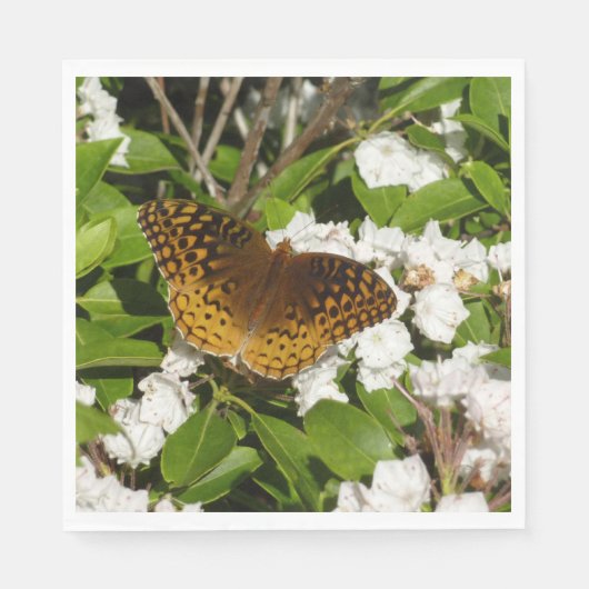 素晴らしMountain LaurelのSpangled Fritillery スタンダードランチョンナプキン (正面)