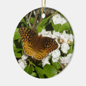 素晴らしMountain LaurelのSpangled Fritillery セラミックオーナメント (左)