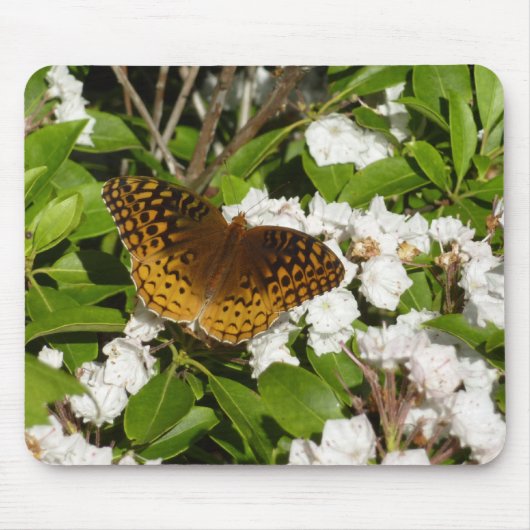 素晴らしMountain LaurelのSpangled Fritillery マウスパッド (正面)