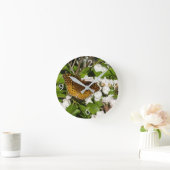 素晴らしMountain LaurelのSpangled Fritillery ラウンド壁時計 (ホーム)