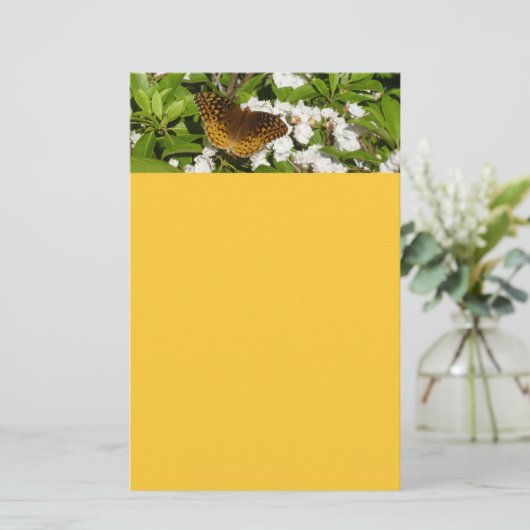 素晴らしMountain LaurelのSpangled Fritillery 便箋 (スタンド正面)