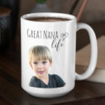 素晴らしNana Lifeカスタマイズ Photo コーヒーマグカップ<br><div class="desc">このデザインはデジタルアートによって作成されパーソナライズされたた。それは提供された領域またはカスタマイズの中に存在する可能性がありますクリックか，更なるオプションを選択して名前を変更することカスタマイズで、イニシャルまたは単語。また、文字の色やスタイルを変更したり、画像のみのデザインの文字を削除したりすることもできます。私は連絡colorflowcreations@gmail.comで私はもし、このデザインを別の製品に持つ必要がある。オリジナル抽象芸術絵画アクリルをwww.etsy.com/shop/colorflowartで購入。www.facebook.com/colorflowcreations、www.instagram.com/colorflowcreations、www.twitter.com/colorflowart、後を追およびwww.pinterest.com/colorflowcreationsで自分の創造や自分の情報を見る。</div>