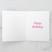 素晴らしNiece Garlの9番目の誕生日カードピンク カード (内部)