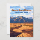 素晴らしSand Dunes National Park Colorado Card (正面)
