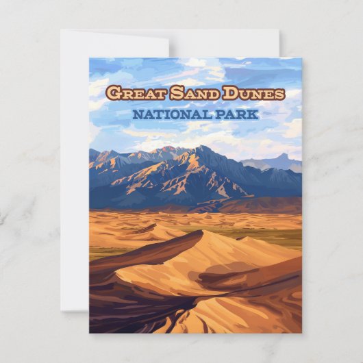 素晴らしSand Dunes National Park Colorado Card (正面)