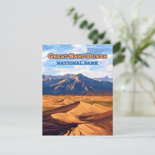 素晴らしSand Dunes National Park Colorado Card (スタンド正面)