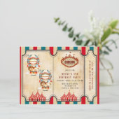 素晴らしShow On Earth Circus誕生日招待状 (スタンド正面)