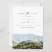 素晴らしSmoky Mountains Destination日付を保存 招待状 (正面)