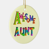 素晴らしTシャツとギフトおばさん セラミックオーナメント (右)