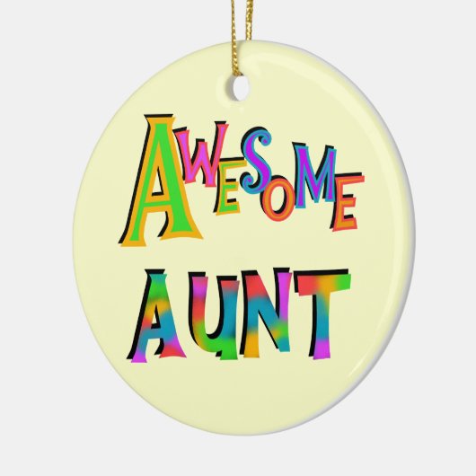 素晴らしTシャツとギフトおばさん セラミックオーナメント (左)