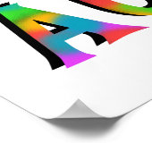 素晴らしTシャツとギフトおばさん ポスター (角)