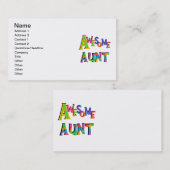 素晴らしTシャツとギフトおばさん 名刺 (正面/裏面)