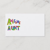 素晴らしTシャツとギフトおばさん 名刺 (裏面)