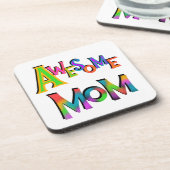 素晴らしTシャツとギフトのお母さん コースター (左側)