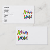 素晴らしTシャツとギフトのお母さん コーリングカード (正面/裏面)