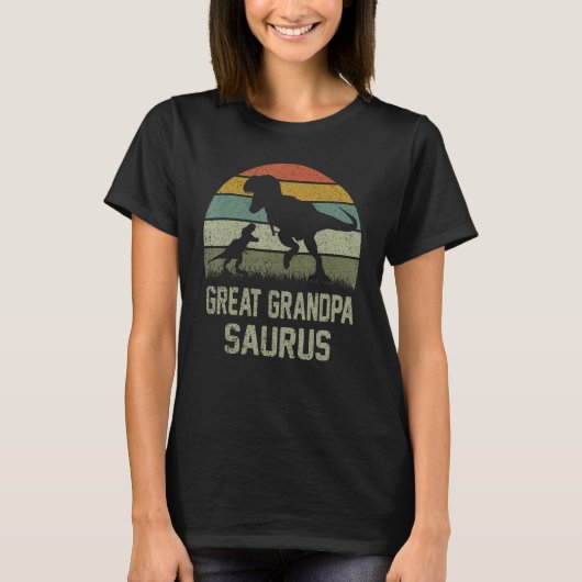 素晴らしTレックス恐竜大老Saurus Tシャツ (正面)