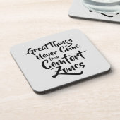 素晴らしThings Never 来 From  System心地よい引用文 コースター (左側)