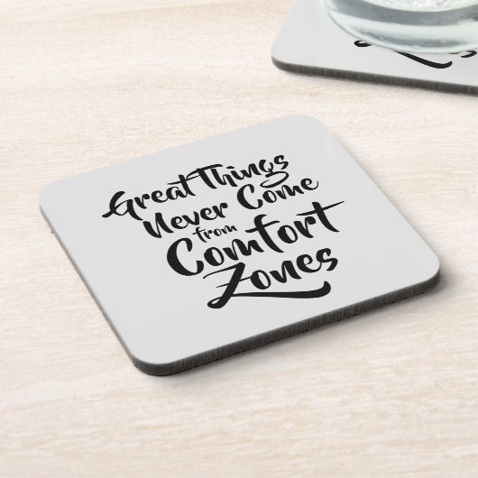 素晴らしThings Never 来 From  System心地よい引用文 コースター (左側)