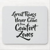 素晴らしThings Never 来 From  System心地よい引用文 マウスパッド (正面)