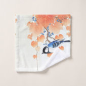 素晴らしTit Grapevine - Ohara Koson -ヴィンテージアート バスタオルセット (ウォッシュタオル)