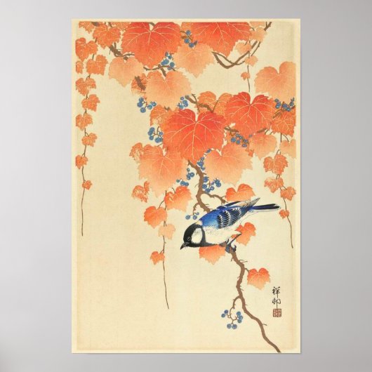 素晴らしtit on paullonia branch - Ohara Koson ポスター (正面)