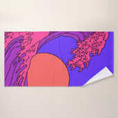 素晴らしVaporwaveアートポップ・アートのスタイル。oceで表示 バスタオル (バスタオル)