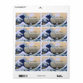 素晴らしWAVE青（白） ラベル (フルシート)