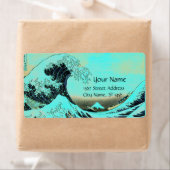 素晴らしWAVE青（白） ラベル (インサイチュ)