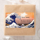 素晴らしWAVE青（白） ラベル (インサイチュ)