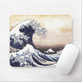 素晴らしWAVE OFF神奈川ウッドブ日本のロックプリント マウスパッド (マウス)